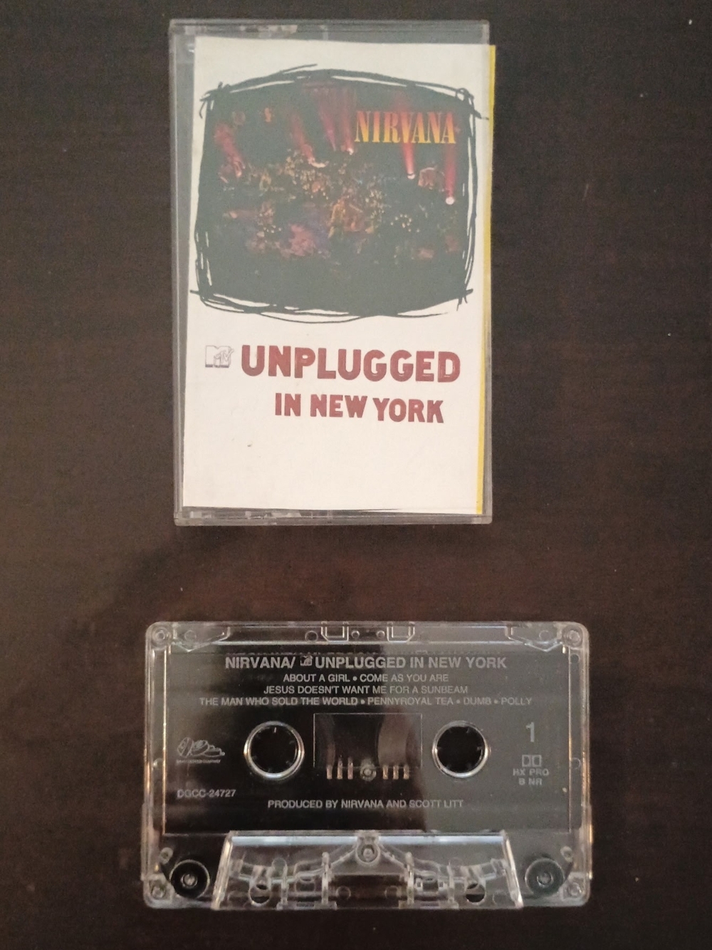Nirvana "Unplugged in New York" Cassette Tape - White Cover